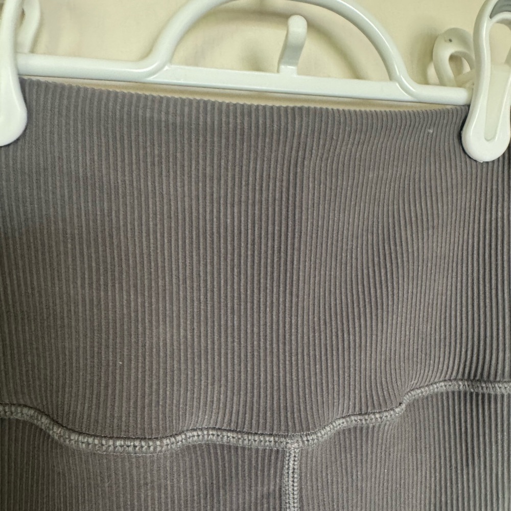 Gray Born Primitive Ribbed High-Waisted Leggings … - image 4